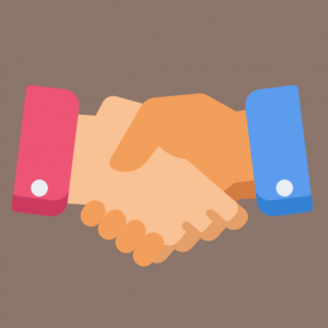 handshake logo for website page